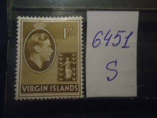 Фото марки Виргинские острова 1938г *