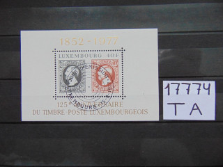 Фото марки Люксембург блок 1977г
