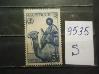 Фото марки Франц. Мавритания 1938г *