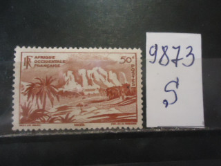 Фото марки Франц. Западная Африка 1947г **