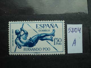 Фото марки Испан. Фернандо Поо 1965г *