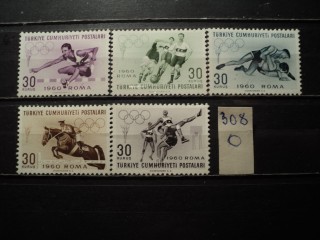 Фото марки Турция серия 1960г *