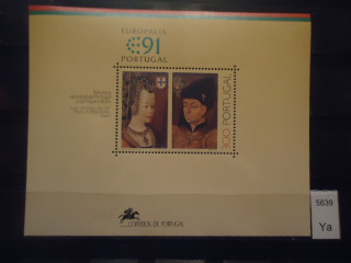 Фото марки Португалия блок 1991г (11 евро) **