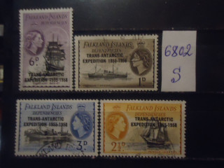 Фото марки Брит. Фолклендские острова 1958г надпечатка