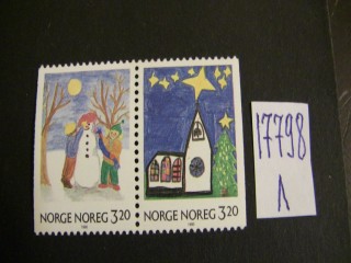 Фото марки Норвегия 1990г серия **