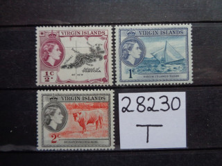 Фото марки Британские Виргинские Острова 1956г *