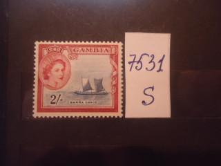 Фото марки Брит. Гамбия 1954г *