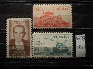 Фото марки Турция серия 1958г **