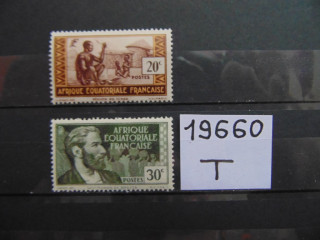 Фото марки Французская Экваториальная Африка 1924г **