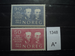 Фото марки Норвегия серия 1963г **