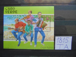 Фото марки Португальское Кабо Верде блок 1991г **