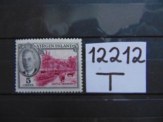 Фото марки Британские Виргинские острова 1952г **