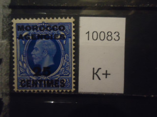 Фото марки Брит. Марокко 1924г надпечатка **