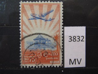 Фото марки Цейлон 1950г