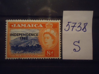 Фото марки Ямайка 1962г надпечатка *