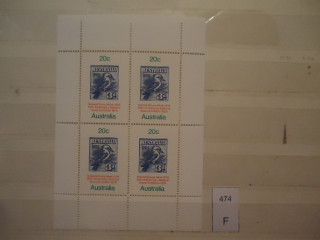 Фото марки Австралия 1978г блок **