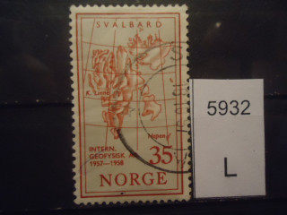 Фото марки Норвегия 1957г