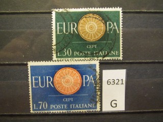 Фото марки Италия 1960г серия