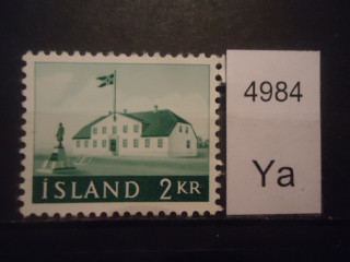 Фото марки Исландия 1958г **