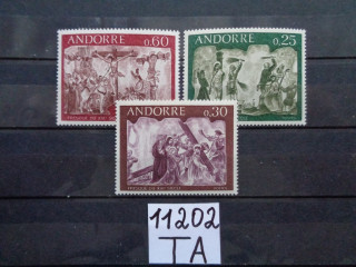 Фото марки Французская Андорра серия 1968г **