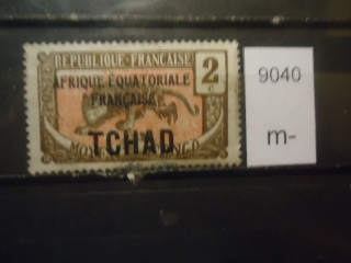 Фото марки Франц. Чад 1924г надпечатка