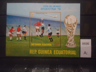 Фото марки Гвинея Экваториальная 1978г блок б/зубц **