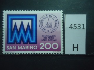 Фото марки Сан Марино 1982г **
