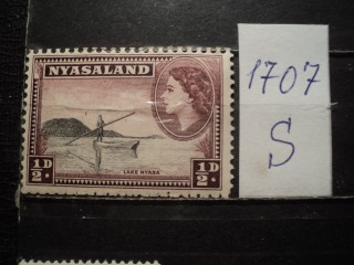 Фото марки Ньяссаленд 1954г *