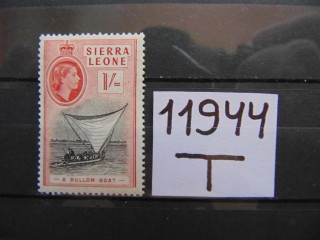Фото марки Британская Сьерра Леоне 1956г **