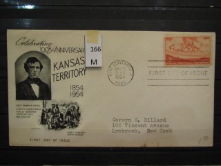 Фото марки США 1954г FDC (первый день гашения)