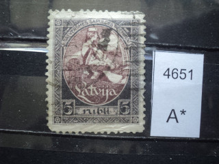 Фото марки Латвия 1920г