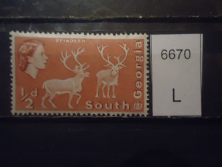 Фото марки Брит. Южная Георгия 1963г **