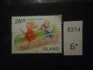 Фото марки Исландия 1989г **