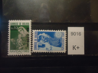 Фото марки Боливия 1981г надпечатка **