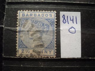 Фото марки Брит. Барбадос 1882г