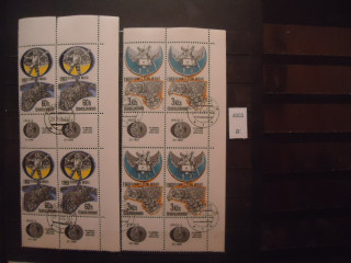 Фото марки Чехословакия (С-3) квартблоки