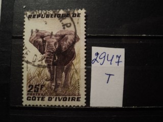 Фото марки Франц. Берег Слоновой Кости