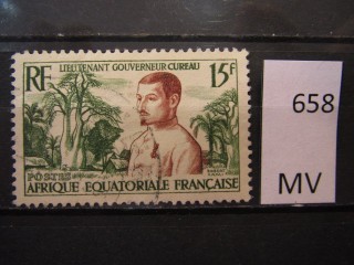 Фото марки Франц. Экваториальная Африка 1954г
