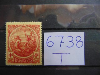 Фото марки Британский Барбадос 1916г *