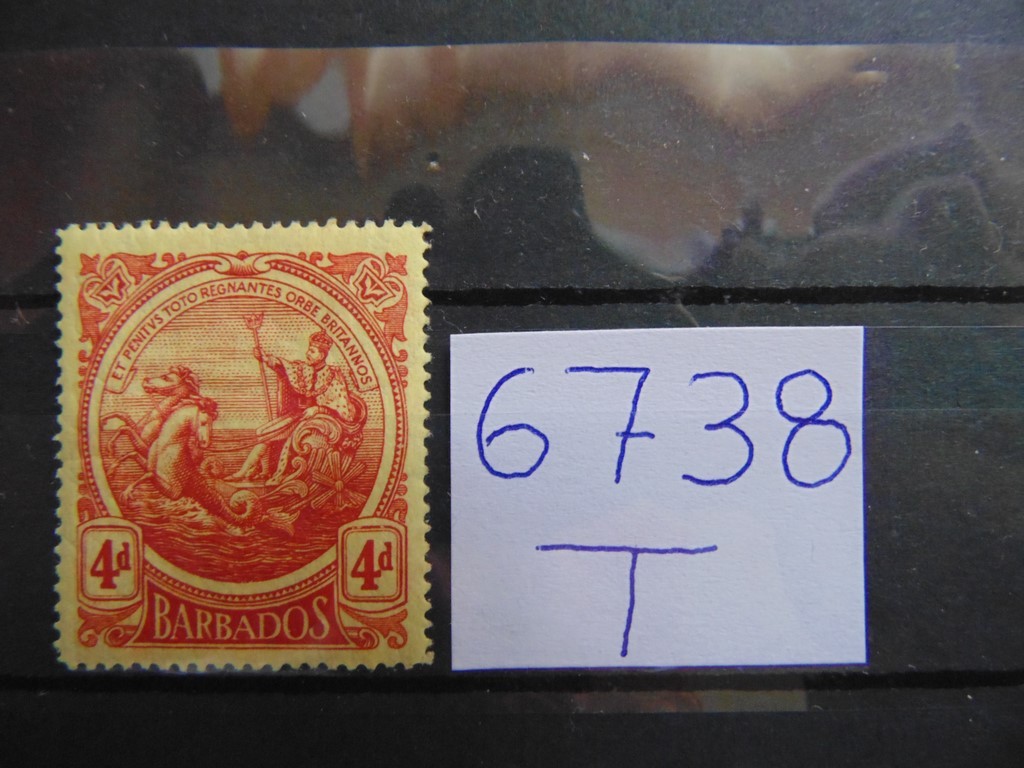 Фото марки Британский Барбадос 1916г *