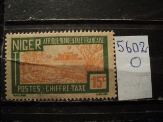 Фото марки Франц. Нигер 1927г *