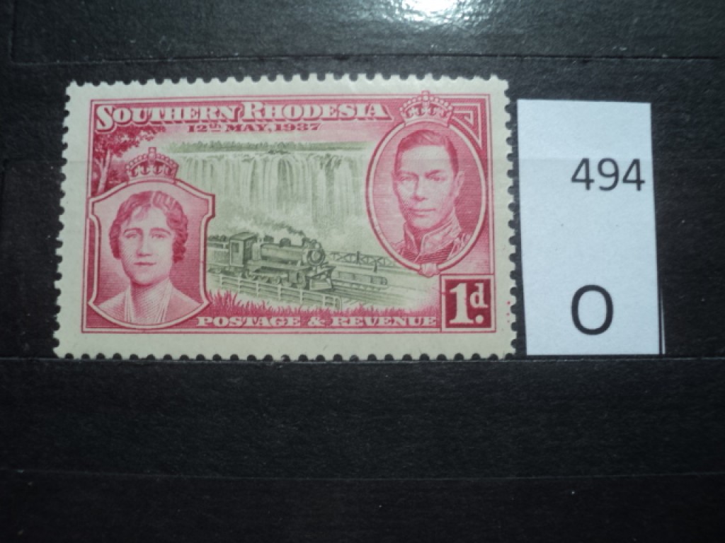 Фото марки Брит. Южная Родезия 1937г **