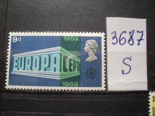 Фото марки Великобритания 1969г *