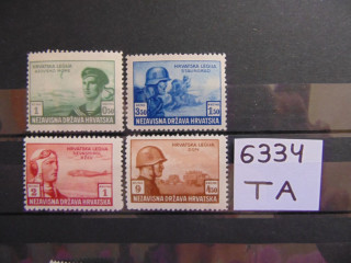 Фото марки Хорватия серия 1943г **