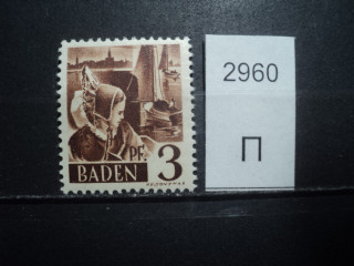 Фото марки Герман. Баден 1947г **