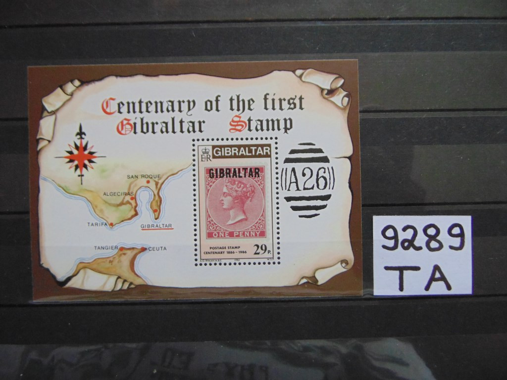 Фото марки Британский Гибралтар блок 1986г **
