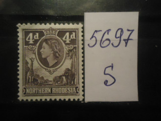 Фото марки Брит. Северная Родезия 1953г *