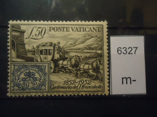Фото марки Ватикан 1952г **