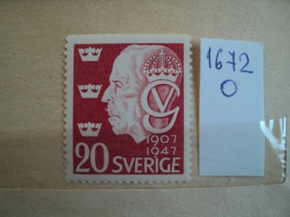 Фото марки Швеция 1947г **