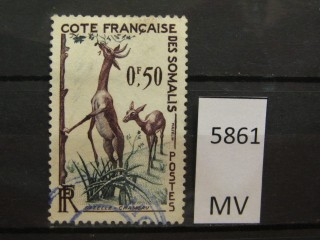 Фото марки Франц. Сомали 1958г